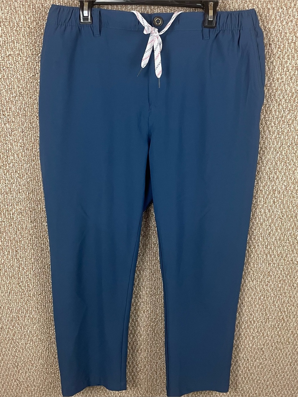 Chubbies Pants Mens XL 34x26 Blue Elastic Waist Chino Tropical Lining 287